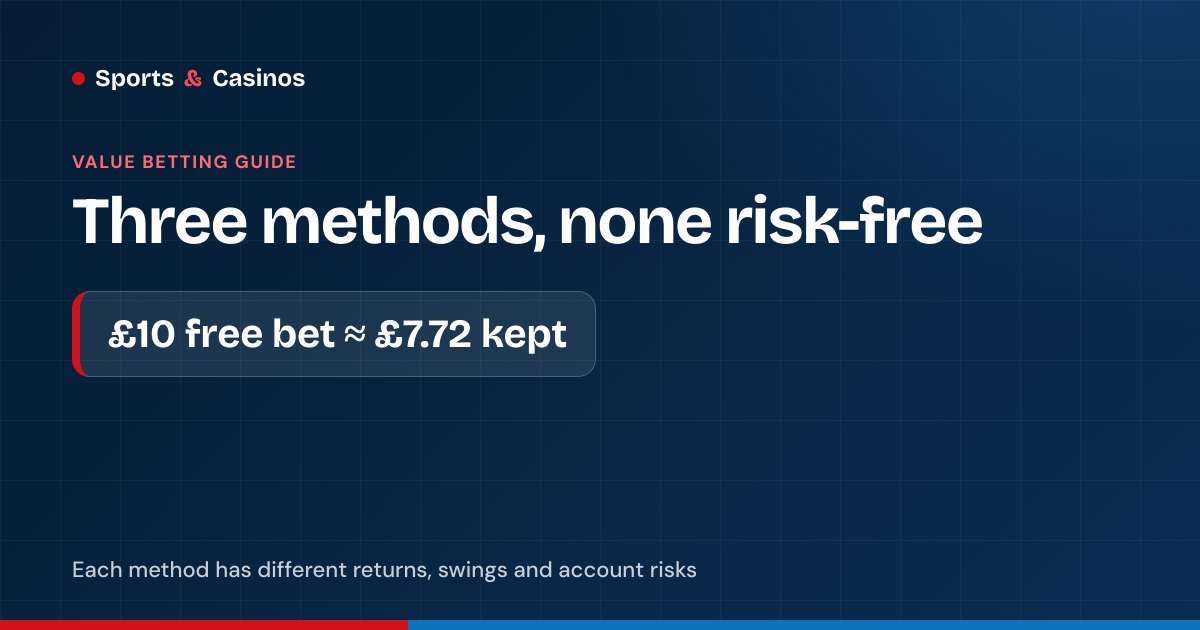 Value betting vs matched betting vs arbitrage compared side by side